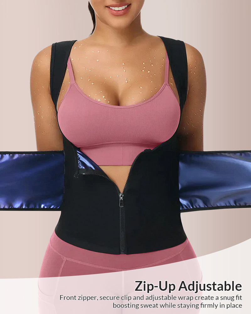 Curvvvy® Adjustable Sauna Sweat Waist Trainer Tank Top