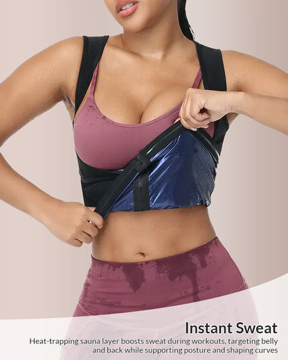Curvvvy® Adjustable Sauna Sweat Waist Trainer Tank Top