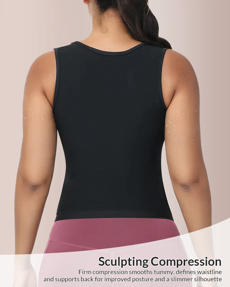 Curvvvy® Adjustable Sauna Sweat Waist Trainer Tank Top