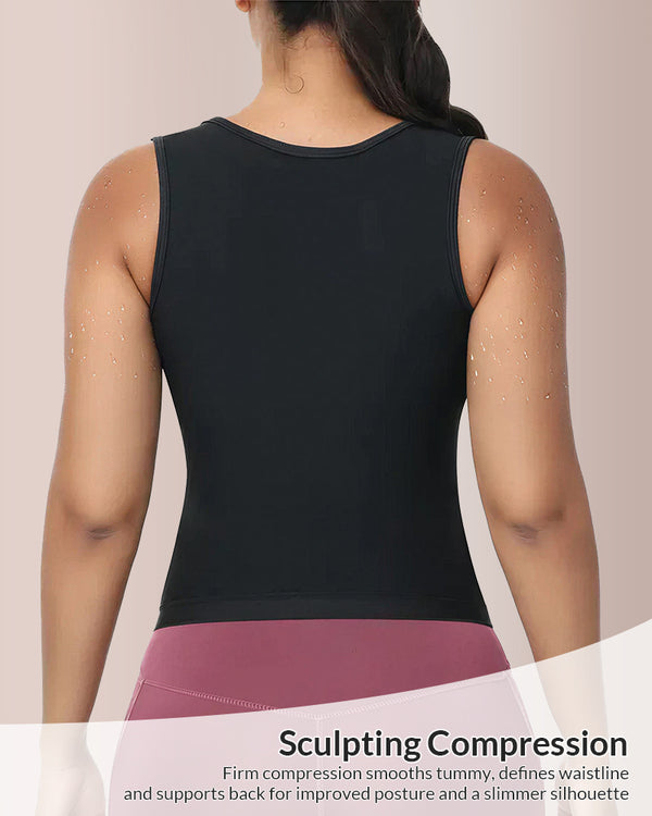 Curvvvy® Adjustable Sauna Sweat Waist Trainer Tank Top
