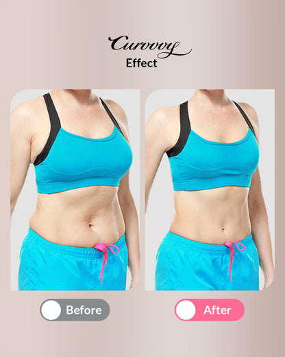 Curvvvy® Short Sleeve Compression Workout Romper