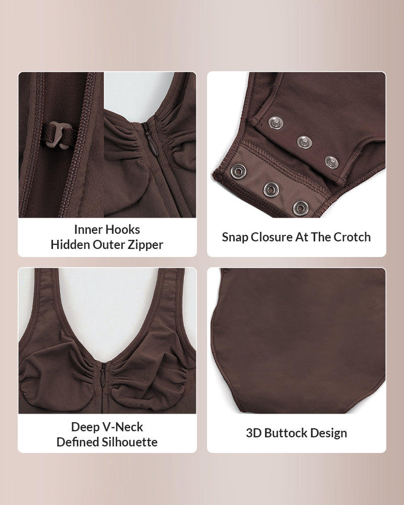 Curvvvy® CurveFlex – Body Shaper mit Reißverschluss und Haken