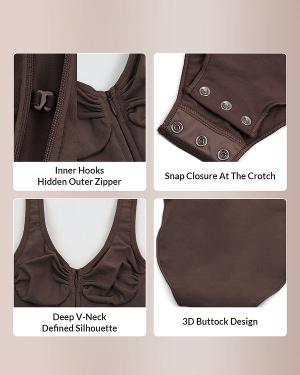 Curvvvy® CurveFlex – Body Shaper mit Reißverschluss und Haken
