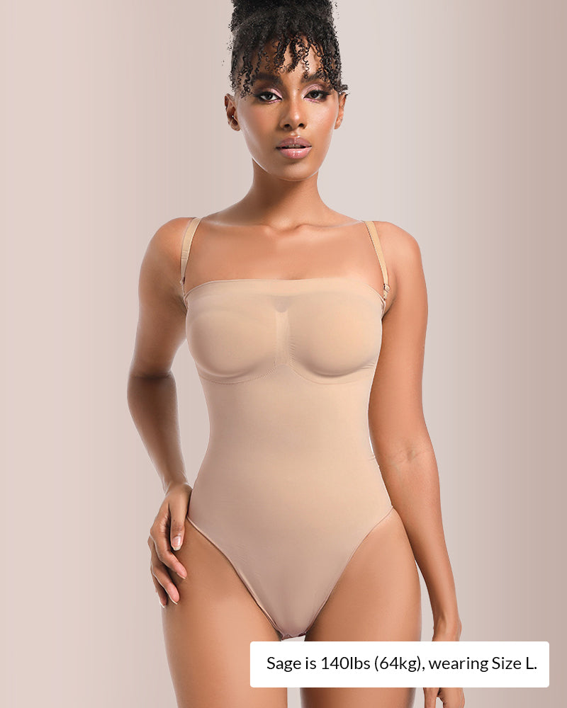 Curvvvy® Seamless Sculpt Bandeau Bodysuit