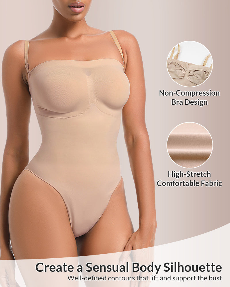 Curvvvy® Seamless Sculpt Bandeau Bodysuit