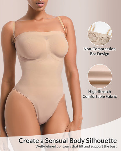 Curvvvy® Seamless Sculpt Bandeau Bodysuit
