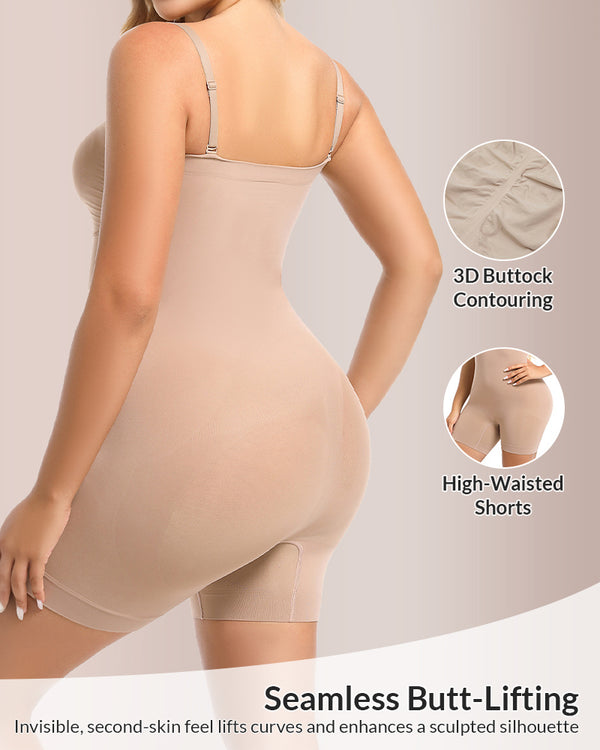 Curvvvy® Detachable Straps Seamless Bandeau Shaping Bodysuit