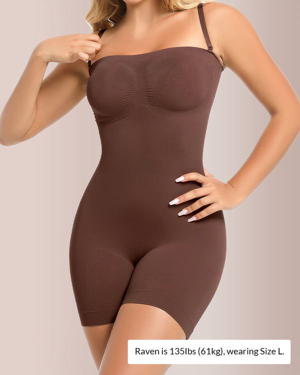 Curvvvy® Detachable Straps Seamless Bandeau Shaping Bodysuit