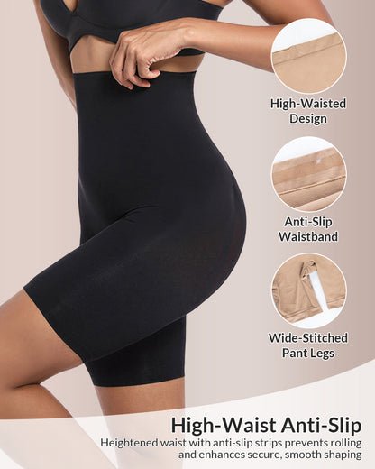 Curvvvy® Sculpt & Lift Seamless High-Waisted Shapewear Shorts