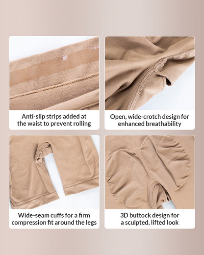 Curvvvy® Sculpt & Lift Seamless High-Waisted Shapewear Shorts