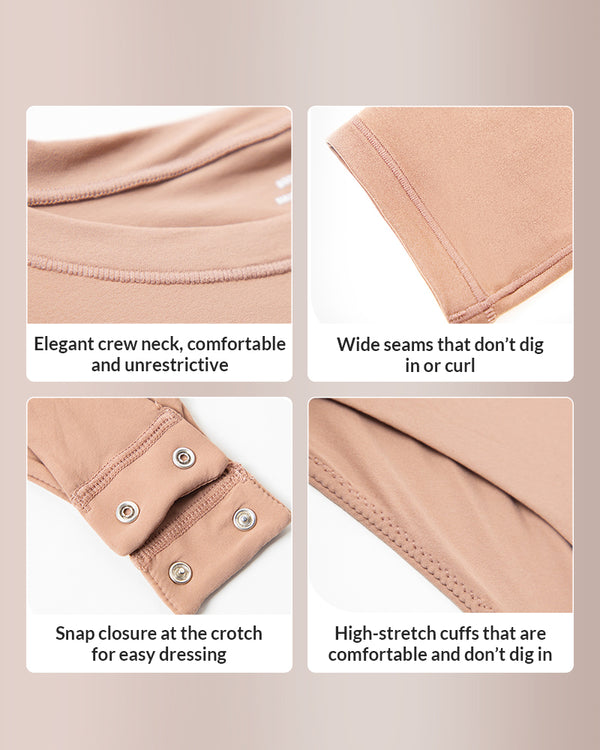 Curvvvy® Sculpting Long Sleeve Crew Neck Bodysuit