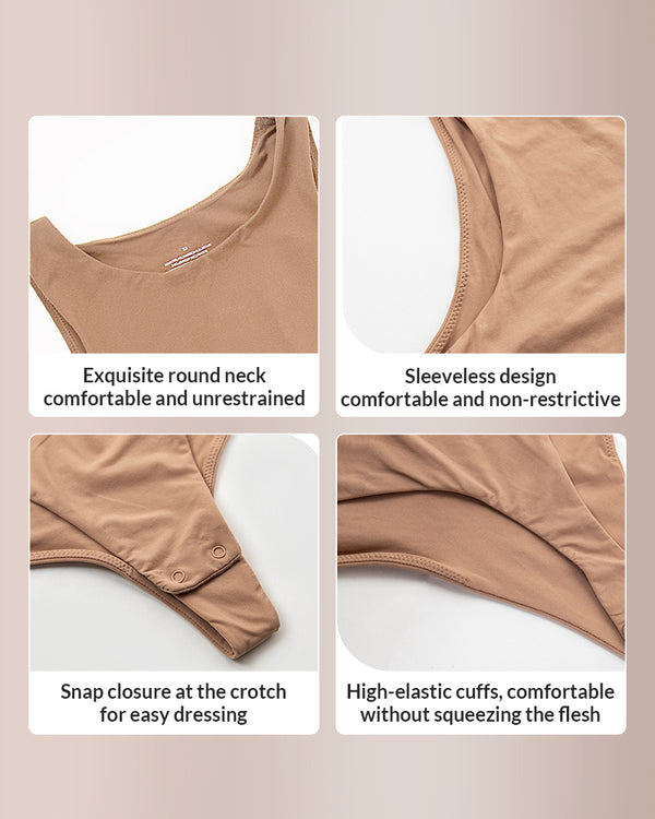Curvvvy® Seamless Crew Neck Sculpting Bodysuit Shapewear