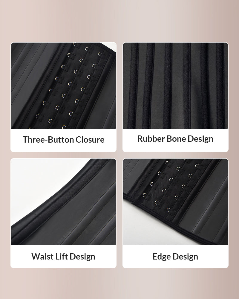 Curvvvy® Sculpting W-Curve Waist Trainer Corset with Adjustable Hooks