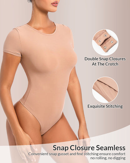 Curvvvy® Seamless Short Sleeve Sculpting Bodysuit