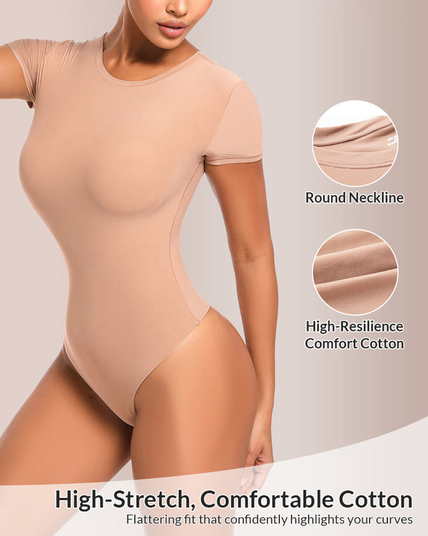 Curvvvy® Seamless Short Sleeve Sculpting Bodysuit