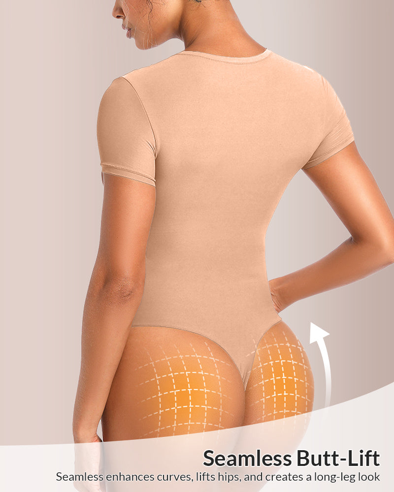 Curvvvy® Seamless Short Sleeve Sculpting Bodysuit