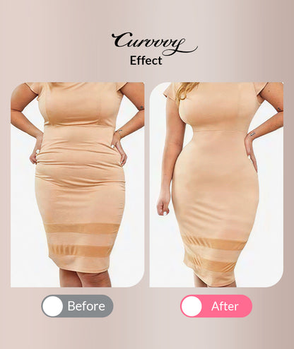 Curvvvy™ Deep Plunge Backless Thong Bodysuit Shapewear