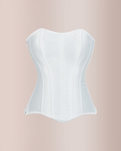 Curvvvy® Vintage Boned Corset Bustier Top Zip-Up Waist Trainer