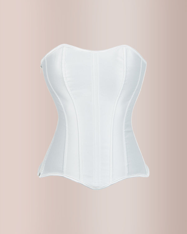 Curvvvy® Vintage Boned Corset Bustier Top Zip-Up Waist Trainer