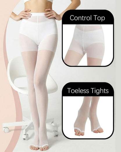 Curvvvy™ Ultradünne 20D Shaping-Strumpfhose ohne Zehen