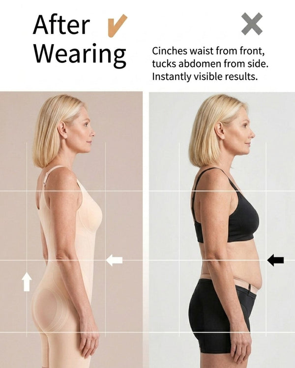 Curvvvy™ Nahtloser Shapewear-Body mit integriertem BH