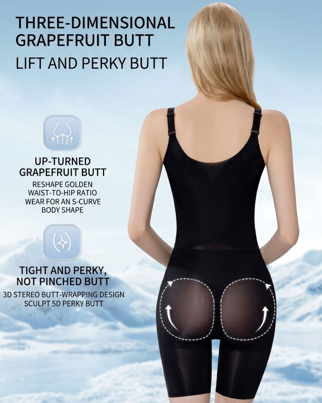 Curvvvy™ Corrigerende Body met Buikcontrole en Billen-Lift