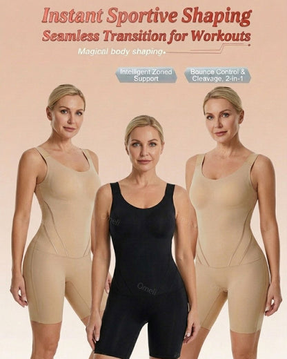 Curvvvy™ Tummy Control Built-In Bra Shapewear Bodysuit