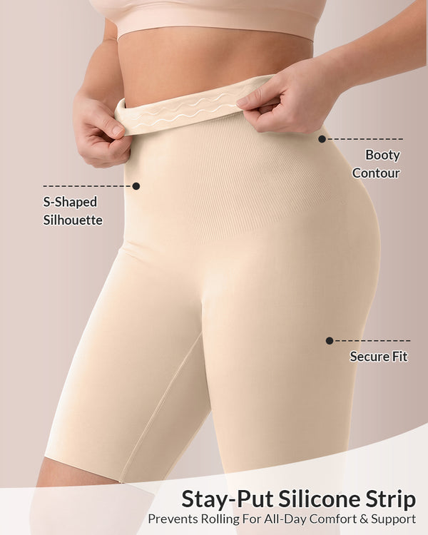 Curvvvy™ Shorts Modellanti Senza Cuciture a Vita Alta