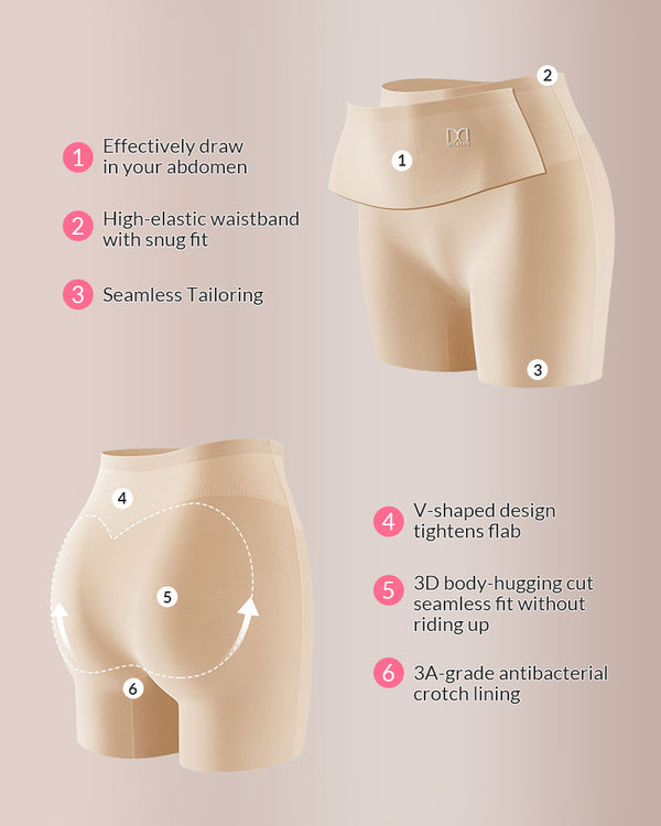 Curvvvy™ Nahtlose High-Waist-Formshorts