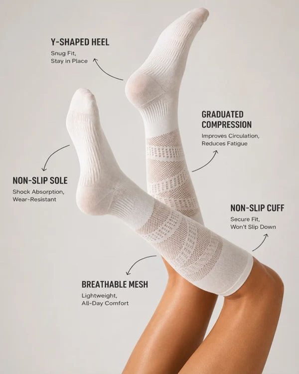 Curvvvy™ Breathable Elastic Sports Calf Compression Socks