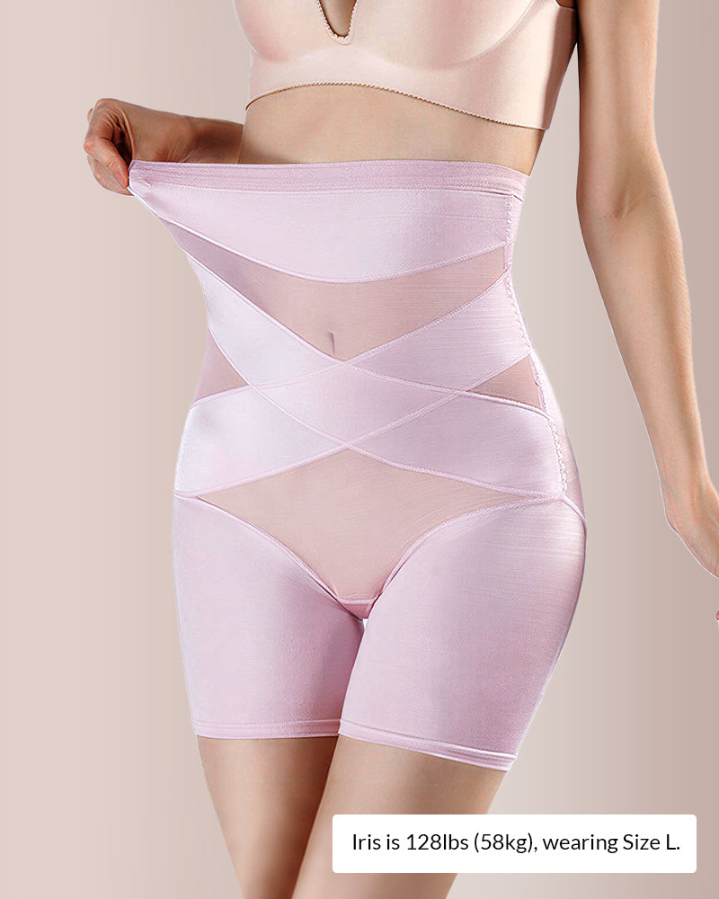 Curvvvy™ High-Waisted Breathable Tummy Control Shapewear Shorts
