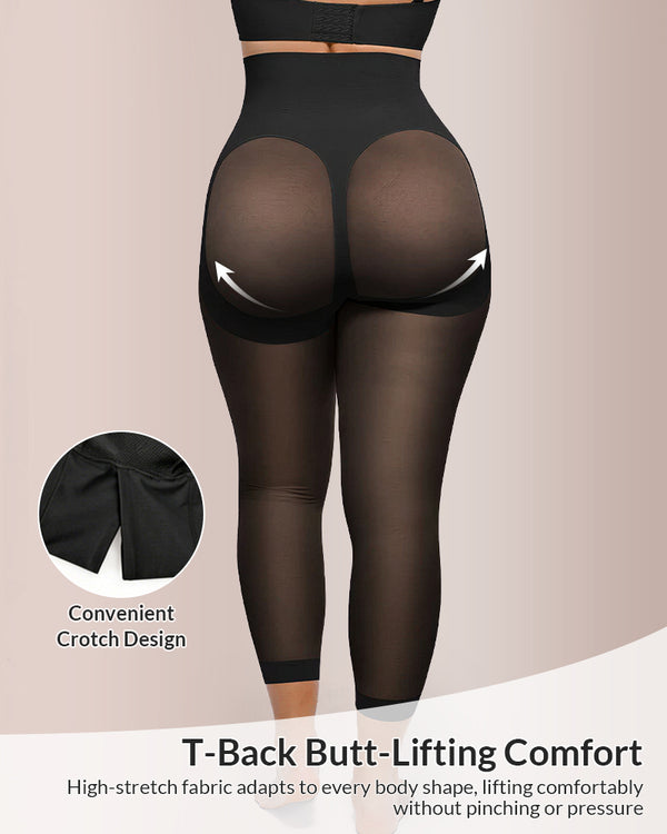 Curvvvy™ Ultradünne High-Waist-Shaping-Shorts mit Cross-Kompression