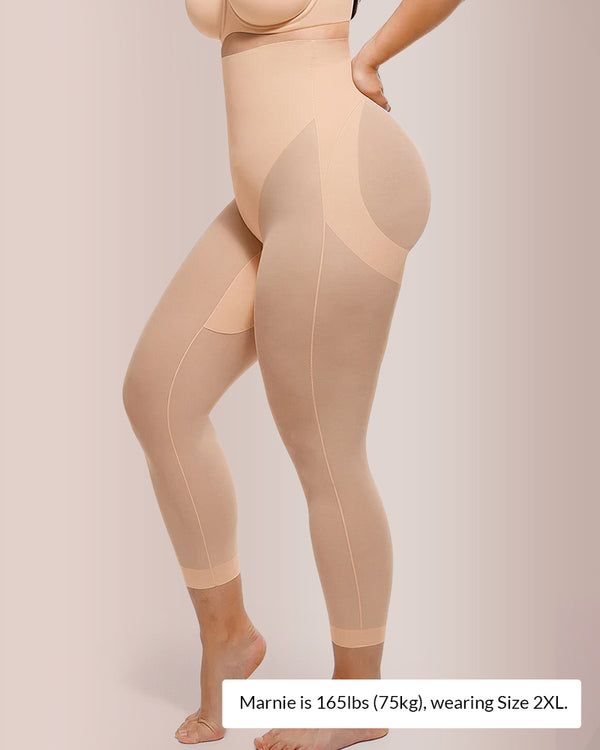 Curvvvy™ Ultradünne High-Waist-Shaping-Shorts mit Cross-Kompression