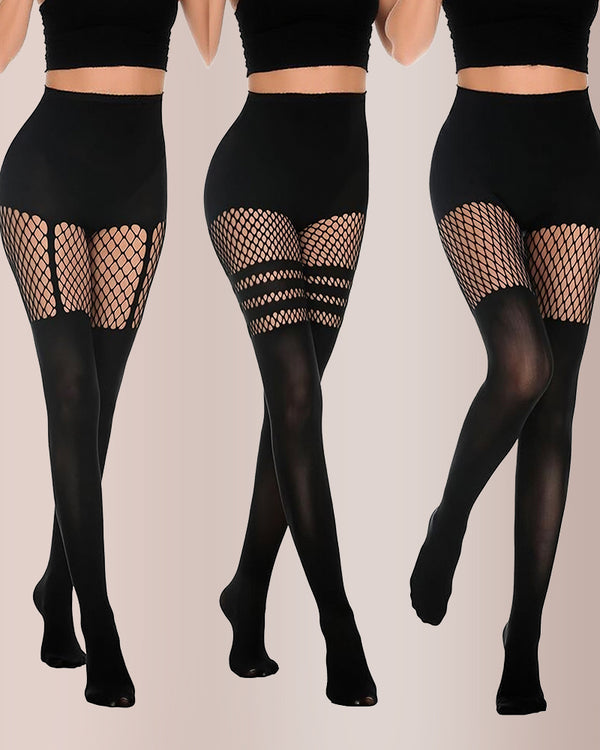 Curvvvy™ Collant Brillant Ultra Transparent Taille Haute (Lot de 2)