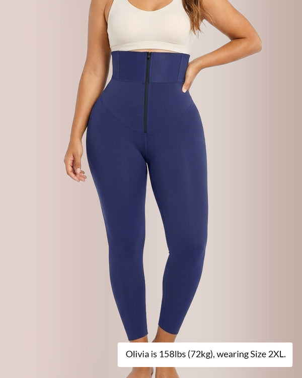 Curvvvy™ Sculpt & Lift High-Waisted Zipper Shaping Leggings