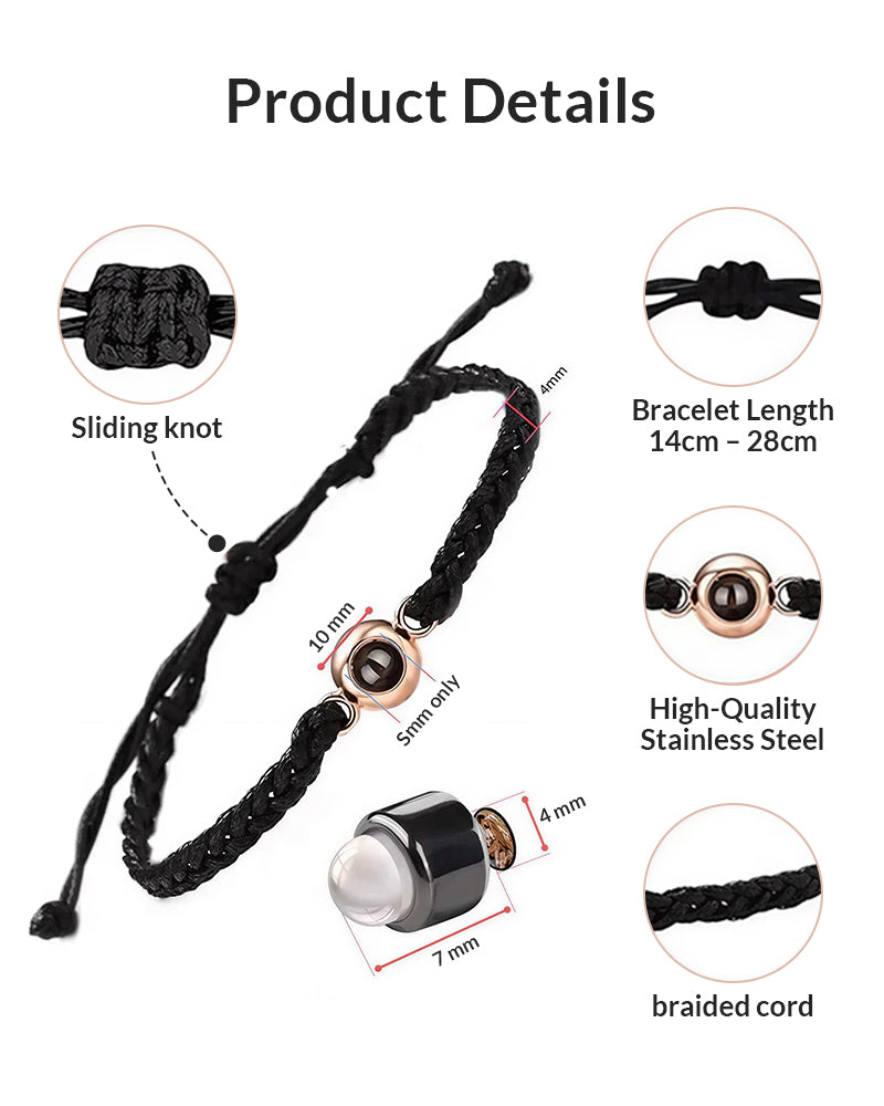 Curvvvy® Custom Photo Bracelet That Allows Uploading Of Personal Photos