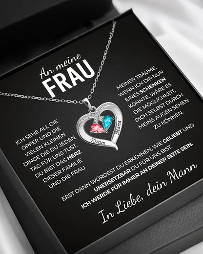 Curvvvy® Birthstone Necklace For My Wife