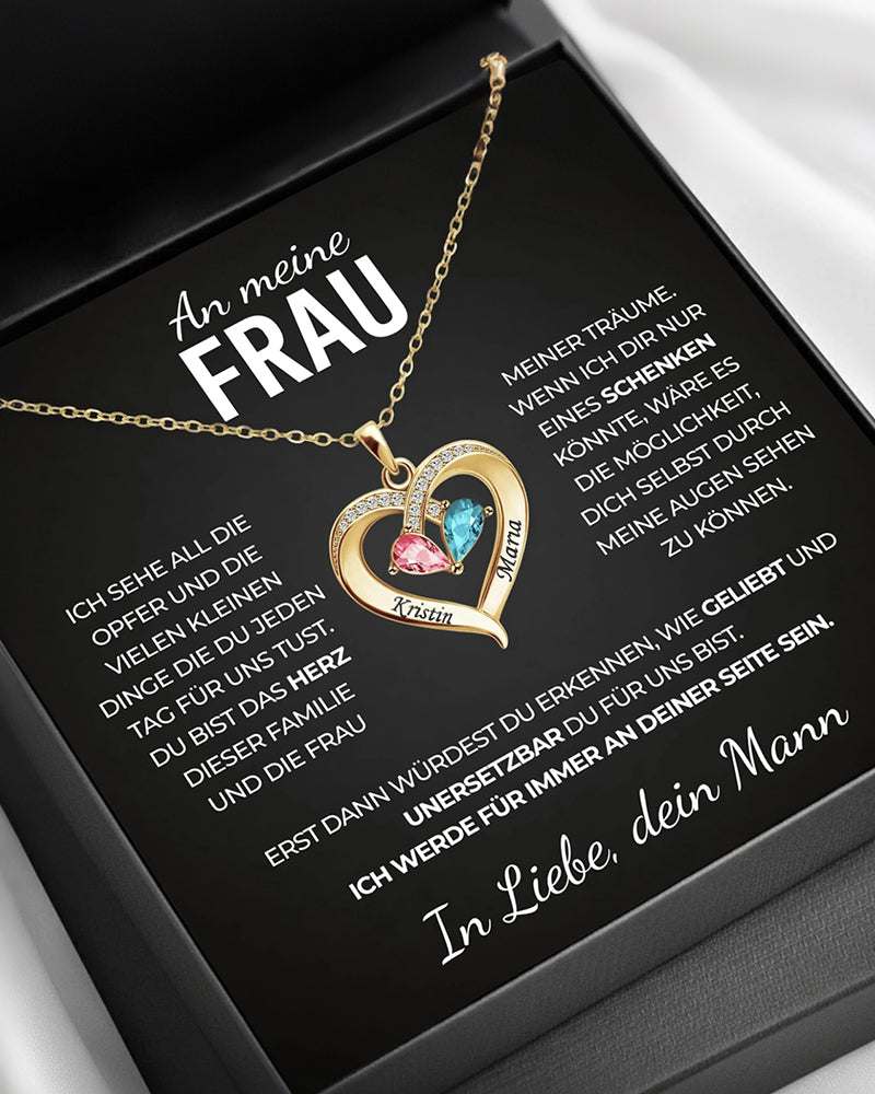 Curvvvy® Birthstone Necklace For My Wife