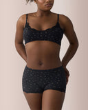 Black Floral Print