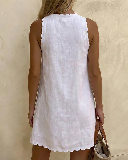Curvvvy® The Coastal Escape Sleeveless Swing Dress