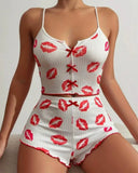 White lip print