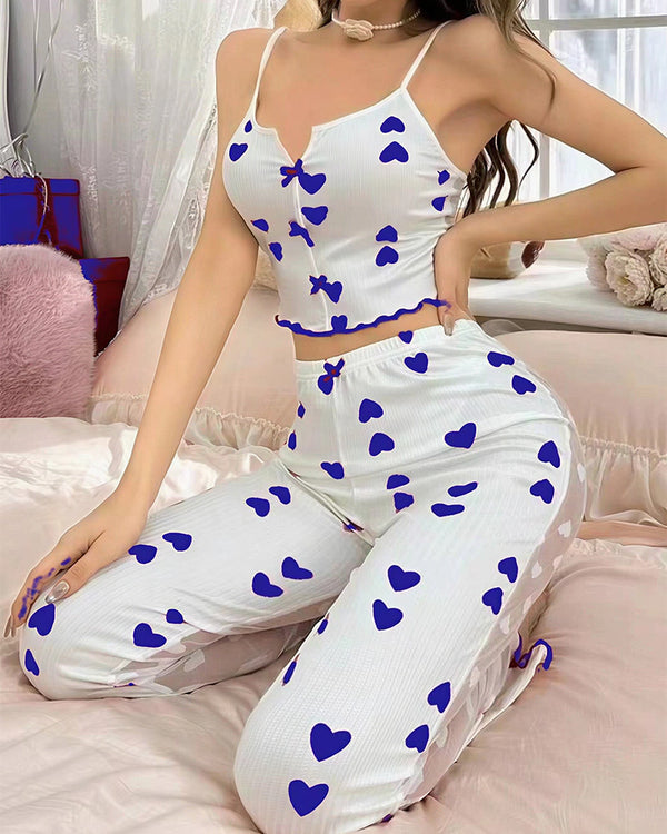 Curvvvy® Plus-size sleeveless cami nightgown set – sexy loungewear.
