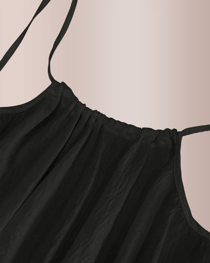 Curvvvy® Backless Crinkle Texture Slip Beach Cover Up Dress