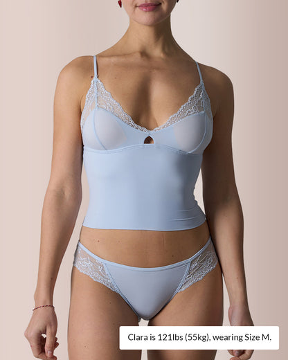 Curvvvy® Lace Padded Triangle Camisole Set