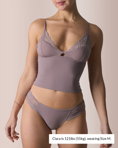 Curvvvy® Lace Padded Triangle Camisole Set