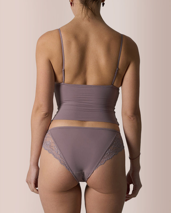 Curvvvy® Lace Padded Triangle Camisole Set