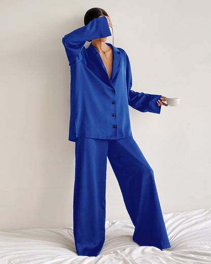 Curvvvy® Summer Faux Silk Pajama Set