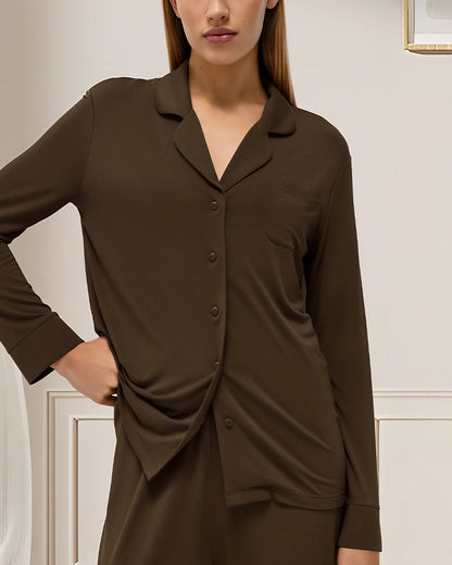 Curvvvy® Cloud-Soft Relaxed Long Sleeve Pajama Set