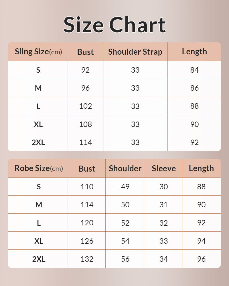 Curvvvy® Robe & Chemise 2-Piece Ice Silk Satin Sleepwear Set