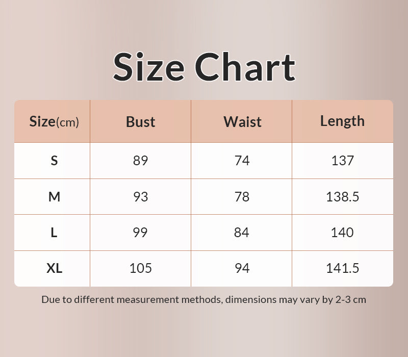 Curvvvy® Elegant Satin-Feel Long Sleep Dress with Strappy Back